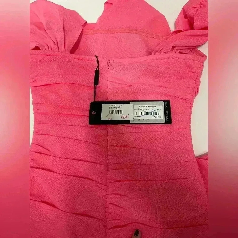 NWT Elliatt Capra Maxi Hot Pink Dress Size XS - Picture 12 of 12